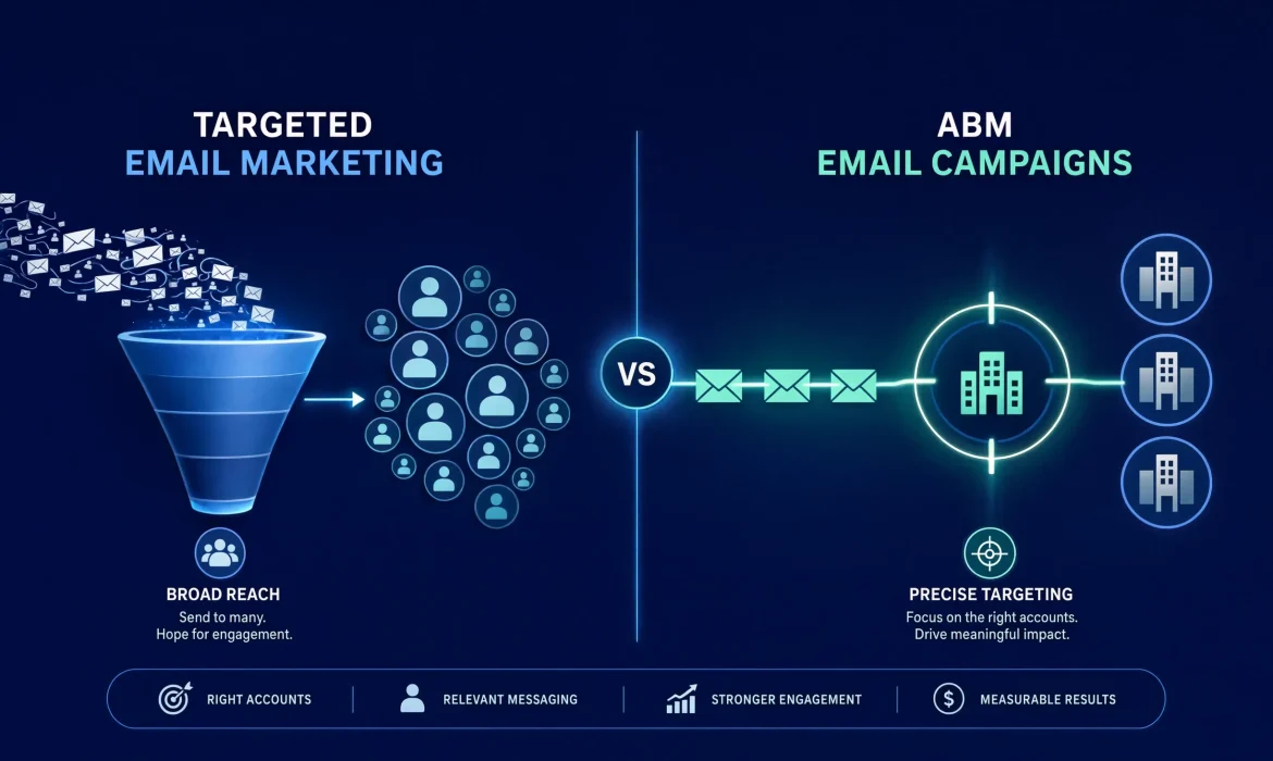 Targeted Email Marketing vs. ABM Email Campaigns: Which Fits Your Pipeline Goals?